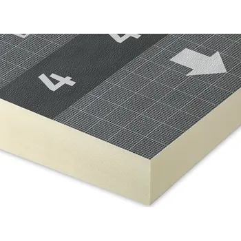 Tepelná izolace BauderPIR spád 2% 55/80 1200x1200mm, 2x AL, rovná střecha