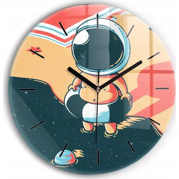 Hodiny Nástěnné hodiny Wallfluente oranžové 30 cm