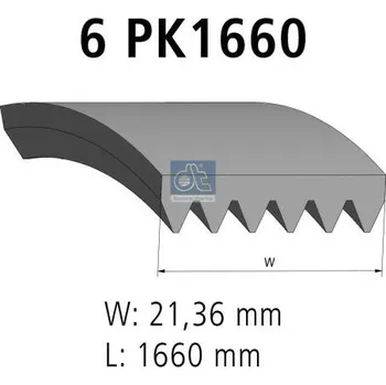 ozubený klínový řemen DT Spare Parts 6.31517
