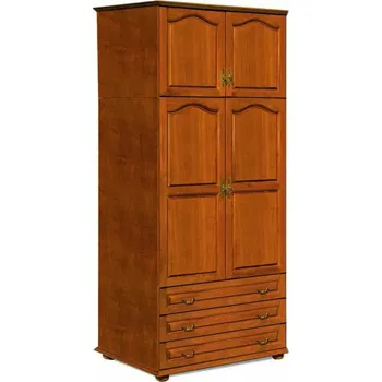 Knihovna Rustikální skříň s nástavbou se 3, nebo 2 zásuvkami mod. 301