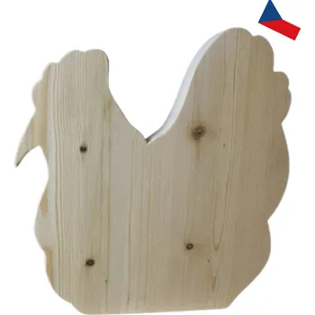 JH WoodArt Dřevěná slepice na podstavci 1 ks (Potěšte své blízké originální ručně vyráběnou dekorací)