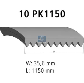 ozubený klínový řemen DT Spare Parts 2.15414