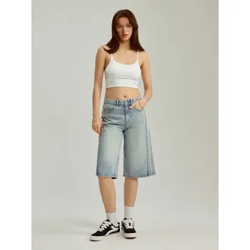 Dámské oblečení Džínové kraťasy bermudy - 42 - House - modrý - 162DZ-55J