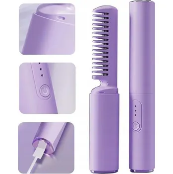 Péče o vlasy PŘENOSNÁ ŽEHLIČKA NA VLASY HŘEBEN KULMA BEZDRÁTOVÁ