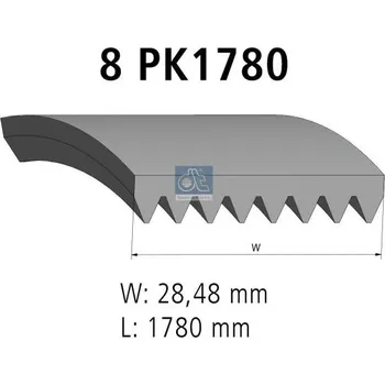 ozubený klínový řemen DT Spare Parts 4.80546