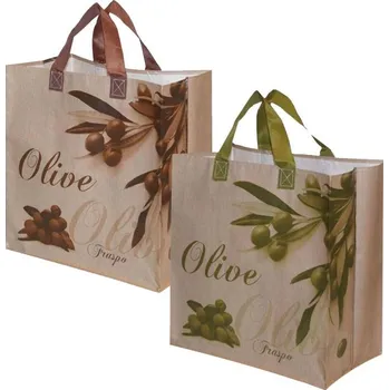 Nákupní taška FRASPO 33L, Olive, mix barev