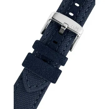 Řemínek na hodinky Textilní řemínek Morellato Fibra 5616D61.061 M, modrý - 18 mm