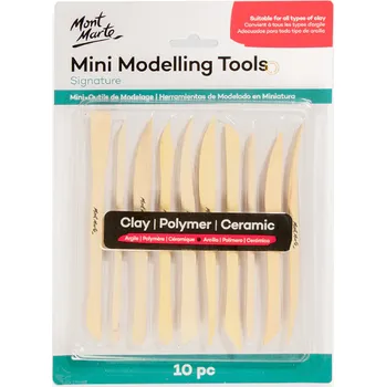 kreativní sada Majjam Sada dřevěných oboustranných nástrojů na modelování - 10 ks