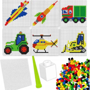 ostatní stavebnice EKOLOGICKÉ vzdělávací STAVEBNICE Vozidla pixelové auto 2782 dílků BiOBUDDi