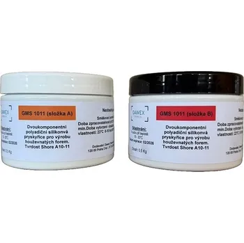 Tmel Dawex Chemical GMS 1011, adiční silikon, 1 kg (0,5 kg A+0,5 kg B) ORANŽOVÝ