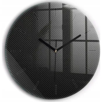 Hodiny Nástěnné hodiny Wallfluent černé 60 cm