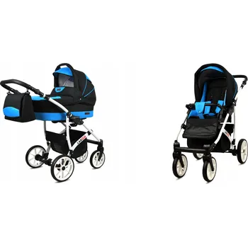 Kočárek Dětský kočárek 2v1 BabyLux LARGO – sporťák a hluboká korba, lehký, s taškou