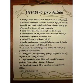 Bene Pergamen - desatero - Pro řidiče