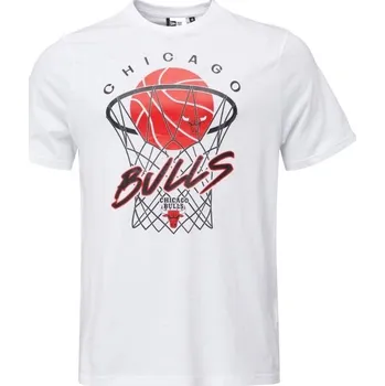 Pánské triko New Era CHICAGO BULLS NBA NET XXL Bílá, Černá, Červená