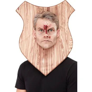 Karnevalový kostým Smiffys.com Maska Trofej - Prkénko