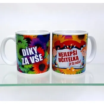 Hrnek díky za vše nejlepší učitelka