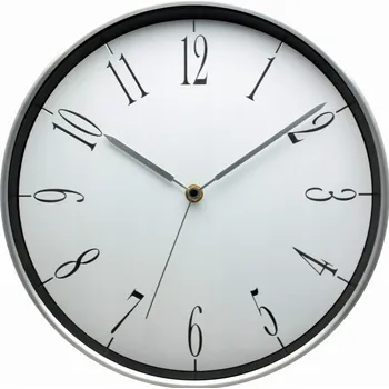 Hodiny Nástěnné hodiny MPM Quality stříbrné 30 cm