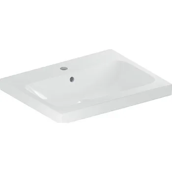 Umyvadlo Geberit iCon Light umyvadlo 60x48 cm, s otvorem pro baterii, s přepadem, KeraTect, bílá (501.834.00.2)