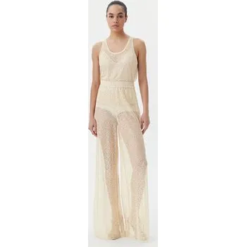 Dámské kalhoty PINKO Palazzo kalhoty 105009 A2EX Béžová Regular Fit M