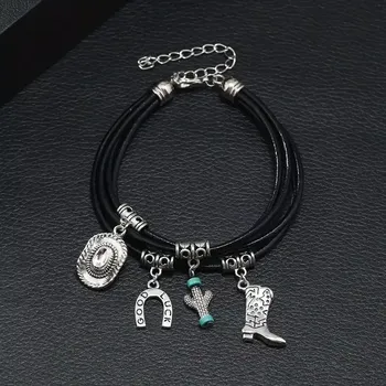 Karnevalový kostým Náramek western černý