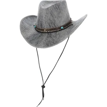 Karnevalový kostým Klobouk kovbojský šedý