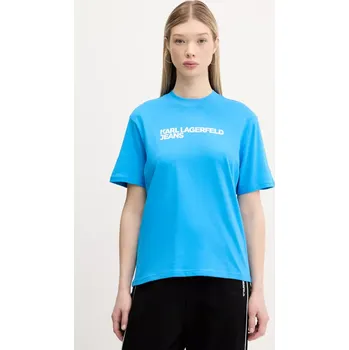 Pánské tričko Bavlněné tričko Karl Lagerfeld Jeans A1W17005 modrá 55X, vel. L