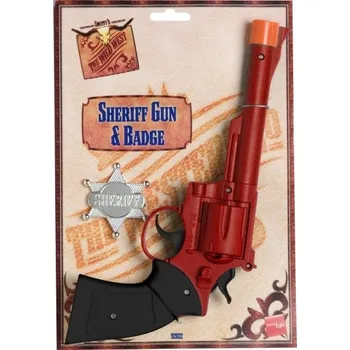 Karnevalový kostým Smiffys.com Pistole + hvězda šerifská