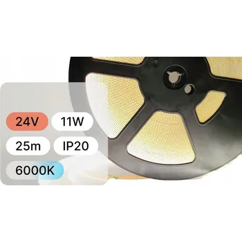 LED páska LED COB pásek 1m IP20 3000K teplá bílá 11W 24V Premium silný lineární 100lm/W