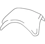 Bramac - keramický drážkový hřebenáč rozdělovací, černá glazura