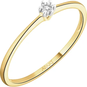 Prsten Prsten ze žlutého a bílého zlata s briliantem - 0,01 ct - ryzost 585 - 103.560