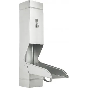 okap KJG Dešťová klapka hranatá 120x120 mm, pozink