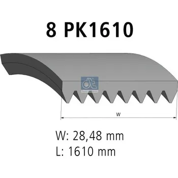 ozubený klínový řemen DT Spare Parts 4.80538