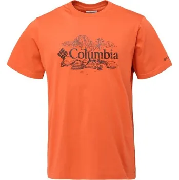 Pánské triko Columbia KETTLE RIVER GRAPHIC TEE S Oranžová, Černá