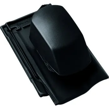 Střešní krytina Bramac - Rubín 13 - průchozí taška sanitárního odvětrání, černá glazura