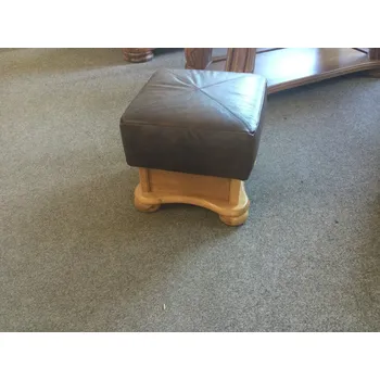 Obývací pokoj Rustikální stylový Kožený taburet