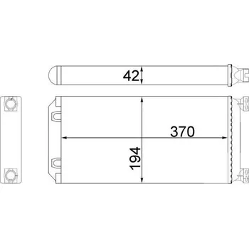 Výměník tepla Výměník tepla, vnitřní vytápění MAHLE AH 130 000S