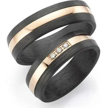 Prsten Mabro Steel růžové zlato 5,5 mm