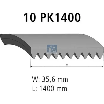 ozubený klínový řemen DT Spare Parts 2.15421