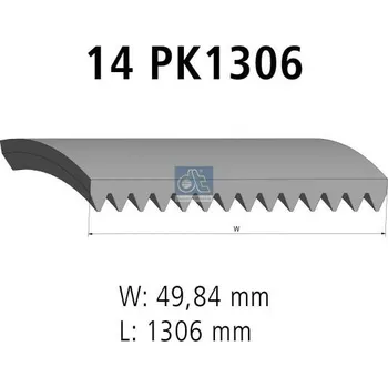 ozubený klínový řemen DT Spare Parts 3.34208