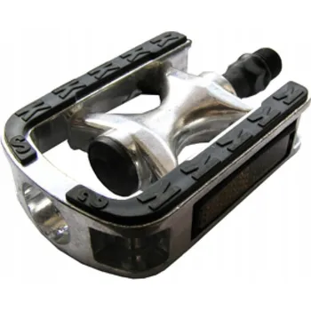 Pedál na kolo Platformové pedály FP FP-608 stříbrné