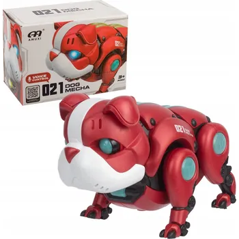 NORIMPEX MECHANICKÝ PES BULDOK SVÍTÍCÍ HRAJÍCÍ