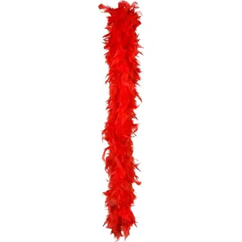 Karnevalový doplněk Boa červené péřové