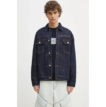 Dámská bunda Džínová bunda Billionaire Boys Club Script Logo Denim Jacket tmavomodrá barva, přechodná, oversize, B25107, M, 59X