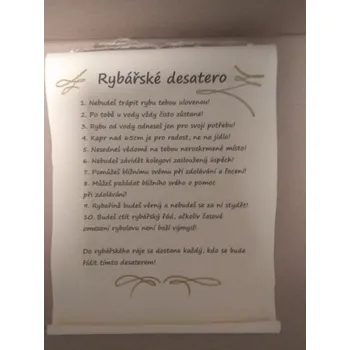 Bene Pergamen - desatero - rybářské