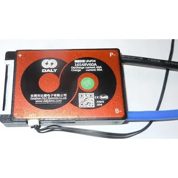 Síťový kabel BMS DALY J16H3 16S48V60A pro články LiFePO4 48V/60A, 3-16S