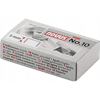 Spona do sešívačky Kancelářské sponky č. 10 KUSŮ 1000 ks, Novus, odolné a pevné