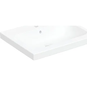 Umyvadlo Geberit iCon Light umyvadlo na desku, 60x48 cm, otovr pro baterii, s přepadem, KeraTect, bílá (501.847.00.2)