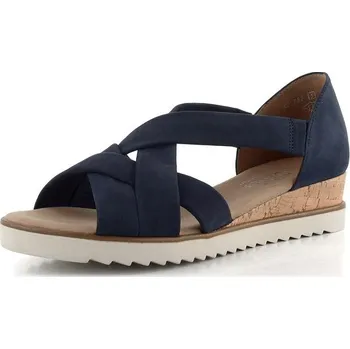 Dámské sandále Gabor nubukové sandály na klínu Blue 62.782.36 - 39 | P692128