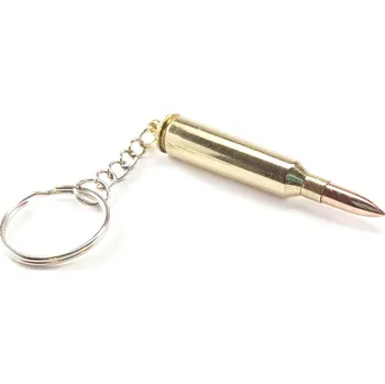 Přívěsek Přívěsek na klíče z náboje .22-250 Remington - zlatý