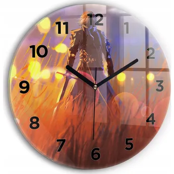 Hodiny Nástěnné hodiny Wallfluente černé 30 cm